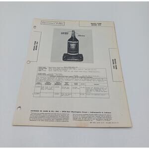 VTG Howard Sams 1947 Radio Photofact Folder Magic Tone Model 504